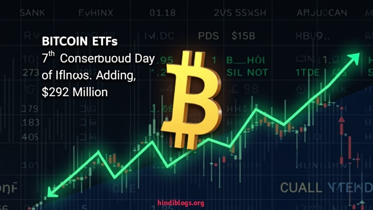 Bitcoin ETFs See 7th Consecutive Day of Inflows, Adding $292 Million
