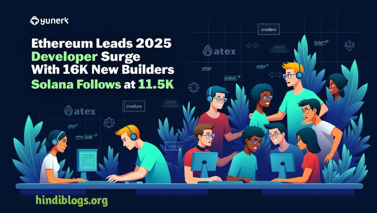 Ethereum Leads 2025 Developer Surge With 16K New Builders; Solana Follows at 11.5K
