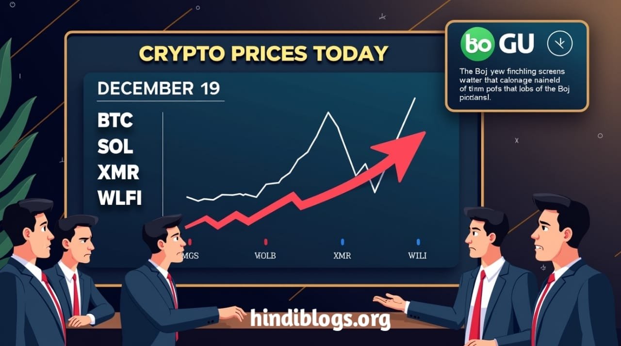 Crypto Prices Today (Dec. 19): BTC, SOL, XMR, WLFI Face Key Turning Point After BoJ Rate Hike
