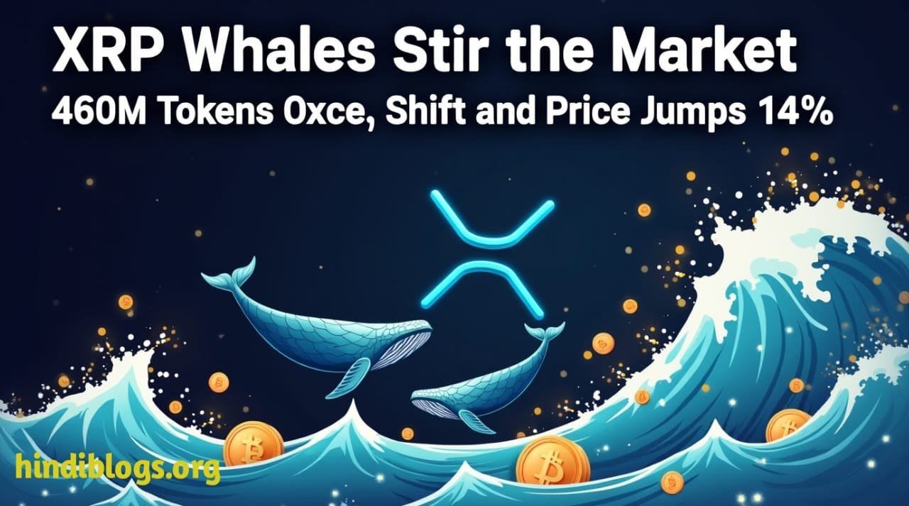 XRP Whales Stir the Market as 460M Tokens Shift and Price Jumps 14%